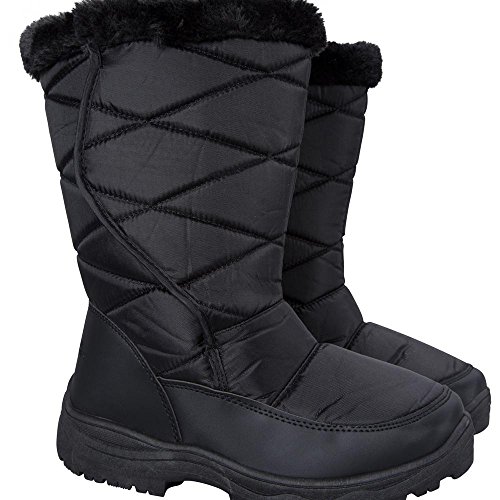 Mountain Warehouse Ice Womens Snow Boots Fur - Durable Water Repellent ...