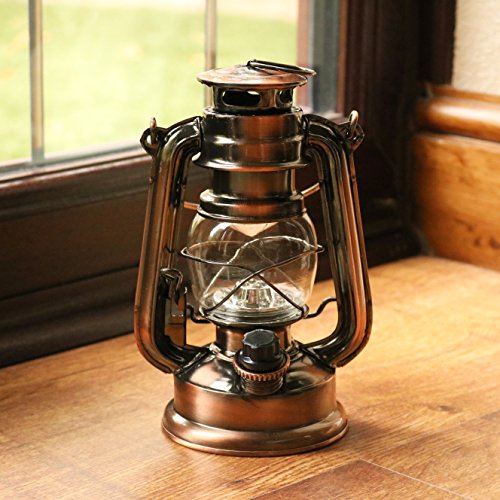 PK Green LED Hurricane Lamp | Vintage Storm Lantern Light | Dimmable